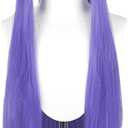 Purple Short Straight Synthetic Hair Anime Halloween Carnival Comic Exhibition Cosplay Hair Natural COS