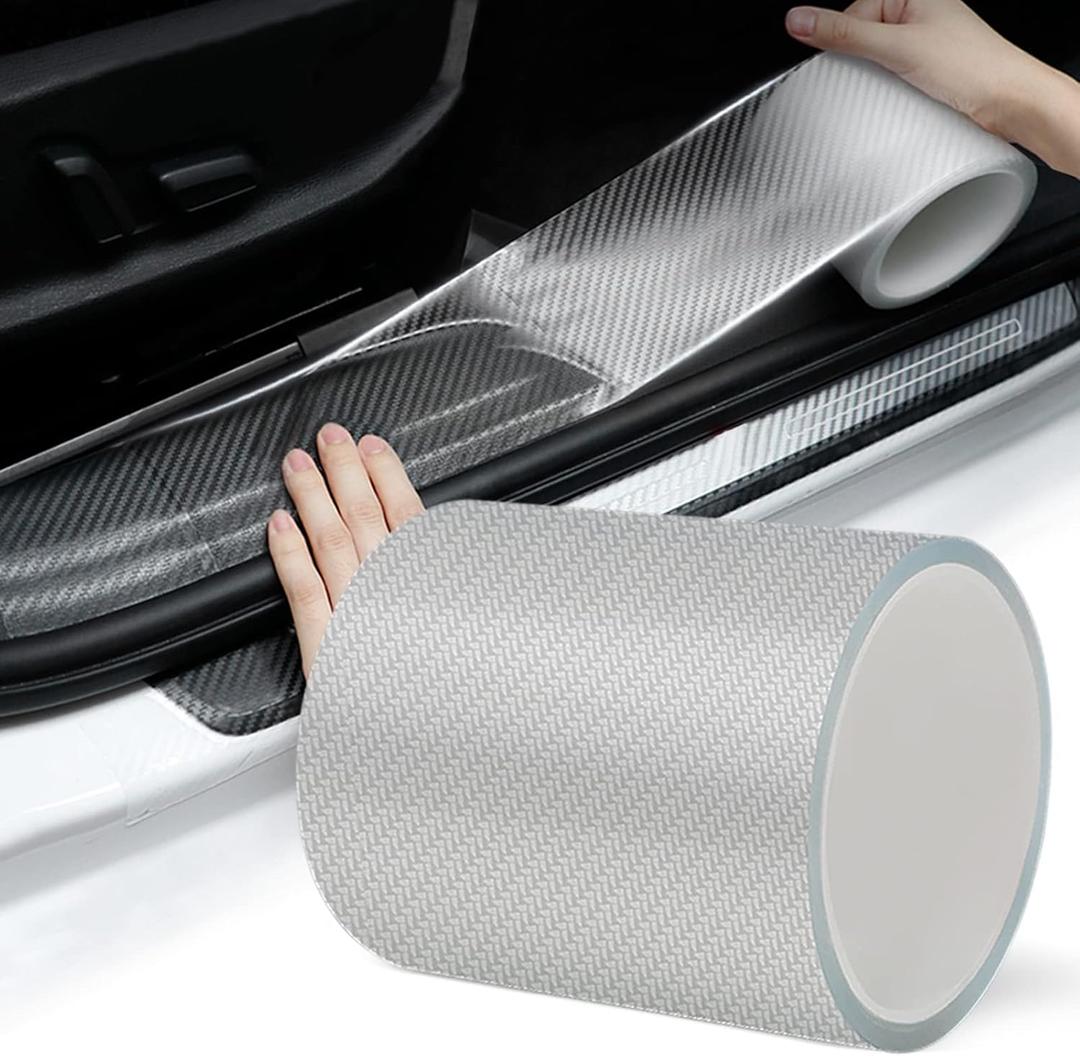 Storystore Door Edge Guards - Automotive Anti-Collision Strip for Front & Rear Bumper/Door Sill Protector, Fits Most Cars (4In x 33Ft)