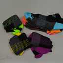 eallco Womens Ankle Socks 6 Pairs Running Athletic Cushioned Sole Socks With Tab, 7-10