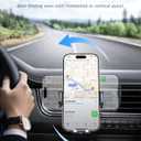 MRGLAS 2026 Upgraded Phone Holders for Your Car with New Metal Hook Clip, Handy Air Vent Cell Phone Car Mount [One Hand Operation], Universal Automobile Cradle for iPhone Android and All Smartphones