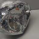 9.8 Inch Disco Ball Ice, Mirror Silver Cooler for Beer & Champagne, Perfect Retro Party Accessory