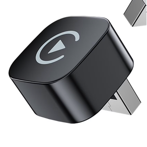 2in1 Wireless CarPlay & Android Auto Adapter, Plug & Play CarPlay Dongle Converts Wired to Wireless, Fast AutoConnect, No Delay, Compact Design for iPhone & Android with USB/USBC Port(Black)