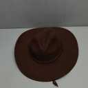 Western Cowboy Hat for Women: Wide Brimmed for Cowgirl - 2 Decorative Band for Men - Felt Hats for Party/Festival, M