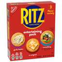 RITZ Crackers Entertaining Variety Pack with Original, Everything, and Garlic Butter Crackers, Snacks for Kids and Adults, Party Snacks, 10.3 oz, Expiry: 05/29/26