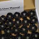 Homemory 24-Pack Halloween Black Dripping Flameless Tea Lights, Battery Operated Flickering LED Candles, Safe for Pumpkins, Party & Holiday Decor, 1.58" D x 1.2" H, Warm White Glow