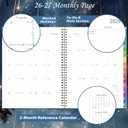 Planner 2026-2027 - Planner Weekly and Monthly 2026-2027, Academic Planner 26-27, July 2026 - June 2027, 8.5" x 11", 26-27 Calendar Planner with Colourful Tabs, Inner Pocket, Premium Paper, Twin-wire Binding - Galaxy