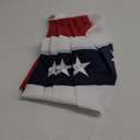 US Bunting Flag 2x4 FT Outdoor- Embroidered Stars USA American Pleated Fan Flags Canvas Header with 3 Brass Grommets Easy to Rising