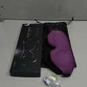 MZOO Luxury Sleep Eye Mask for Side Sleeper Men Women, Zero Eye Pressure 3D Sleeping Mask, Light Blocking Patented Design Night Blindfold, Soft Eye Shade Cover for Travel, Purple