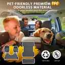 Powerty Floor Mats for 2017-2024 2025 2026 Ford F250/F350/F450 Super Duty Crew Cab Truck Bed Mat Tailgate Liner Protector All Weather Replacement for Ford F250/F350/F450 Accessories