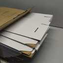 HORLIMER 9x6x2 inches Shipping Boxes Set of 50, White Corrugated Cardboard Box Literature Mailer