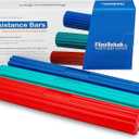 Flint Rehab Flex Bars for Physical Therapy (3 Pack), Hand therapy Flex Bar, Resistance Bar for Golfers Elbow & Tendinitis, Tennis Elbow Exercise Devices, 3 Variable Twist Bar to Improve Grip Strength