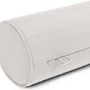 Sherry Kline Sunrise Indoor/Outdoor Neck Bolster Corded Edge Filled Pillow Eggshell 6"x18" Set of 2