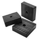 3 Pack Shock pad for air Compressor or Equipment Solid Rubber 4"x4"x1.2"