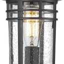 Darkaway Outdoor Post Lights Lamp Posts Outdoor Lighting, Waterproof Aluminum Post Lights Outdoor Light Fixtures with Glass, Light Posts for Outside Patio Yard (1 Pack, Black)