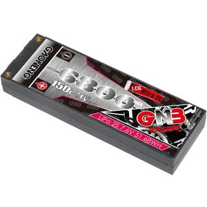 GAONENG GNB 6800MAH 2S HV 7.6V 150C 5.0mm Bullet Hard Case RC LiPo Battery 1:10 1:12 Scale RC Race Car LiHV