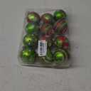 12 Pcs 2.4 Inch Christmas Ball Ornaments for Tree,Red and Green Glittering Hanging Bulbs Pendants for Christmas Tree Decorations