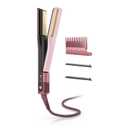 Shark SilkiPro Straight | Wet-to-Dry Hair Straightener + Rapid Blow Dryer | 3 Interchangeable Combs | Ultra-Fast Drying | No Heat Damage | for All Hair Types | Rose Petal | HT400PK