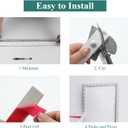 3D Polka Dots Flexible Chair Rail Classic Wall TrimPeel and Stick Panels Molding TrimSelf -Adhesive Wall Trim Easy DIY Installation for Mirror Edge, TV Background, Home Wall Decor (1.18IN*0.43IN)