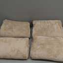 Mofuwa Microfiber Bath Towels Set, Compact Size 20 x 43 in, Hyaluronic Acid-Infused, Soft on Skin, 4 Pack, Quick Dry, Absorbent (Natural Beige)