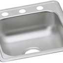 Elkay D11721 Dayton 17" Drop In Single Basin Stainless Steel Bar Sink - 3 Faucet Holes