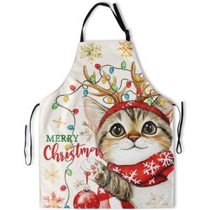 Stain Resistant Apron Adjustable Neck Pockets for Unisex Adults Women Men Chef Baking Cooking BBQ Grilling
