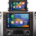 Car Radio for Ford Expedition 2007-2014, Explorer 2006-2010, Fusion 2006-2009, Edge 2007-2010, Taurus 2008-2009, Shelby GT500 2007-2009, Touch Screen Stereo Upgrade Wireless Carplay Android Auto