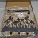 Geelin Metal Hummingbird Flower Over The Door Hooks Wildflowers Over The Door Nature Wall Decor with 5 Hooks Towel Holder for Bathroom Bedroom Kitchen Living Room Home Decor Gift