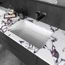 VEELIKE White Purple Marble Contact Paper for Countertops Peel and Stick Waterproof Marble Countertop Contact Paper Wide 32''x118'' Removable Matte Thick Marble Wallpaper for Walls Bathroom Table