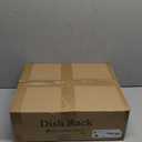 SNTD Dish Drying Rack, Expandable Dish Rack for Kitchen Counter, Stainless Steel Dish Drainer with Drainboard Set and Utensil Holder (Black)