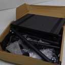 Projector Stand Tripod Adjustable, Laptop Height from 23.5 to 46.5 inches with Gooseneck Phone Holder, Floor for Office, Home, Stage, Studio, DJ Racks Holder Mount, 23.5inch-46.5inch (Black)