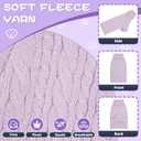 Dog Sweater Turtleneck Pullover Cable Knit for Boys Girls Medium Dogs Frenchie Dachshund Corgi Beagle Winter Stretch Clothes Long Sleeves (M, Purple)