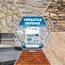 1 Gallon Bricks & Exterior Surfaces, All Purpose Concrete Sealer, Long-Lasting Stone Sealer for All Weather Protection, Penetrating Water Repellent Protection for Driveways, Patio, Pavers, Floor