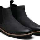 Vostey Chelsea Boots Men Casual Dress Boots Black Ankle Classic Slip on Boots for Men (10)