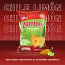 Zambos Plantain Chips Chili Limon, Crunchy Plantain Chips With Chili, Lime and Salt 2.47 oz, 8 Pack (EXP 03/16/26)