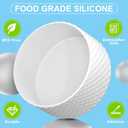 5 x Silicone Boot for Owala Water Bottle 24 oz 32 oz 40 oz, Anti-Slip Protective Sleeve for FreeSip/Twist/Flip Stainless Steel Water Bottles Accessories (White)