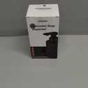 Automatic Soap Dispenser Liquid Touchless: 9 Oz Black Plastic - Rechargeable Electric Smart 3 Level Adjustable Auto Hand Soap Dispenser - Dish Bathroom Kitchen (Black Gel Type)