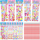 OHOME Valentines Day Gifts for Kids - 44 PCS Stationery Set for School Classroom Exchange - Valentines Day Party Favors for Toddler | Valentines Crafts Treats Games, Includes Pencils, Heart Stickers, 2 Pack