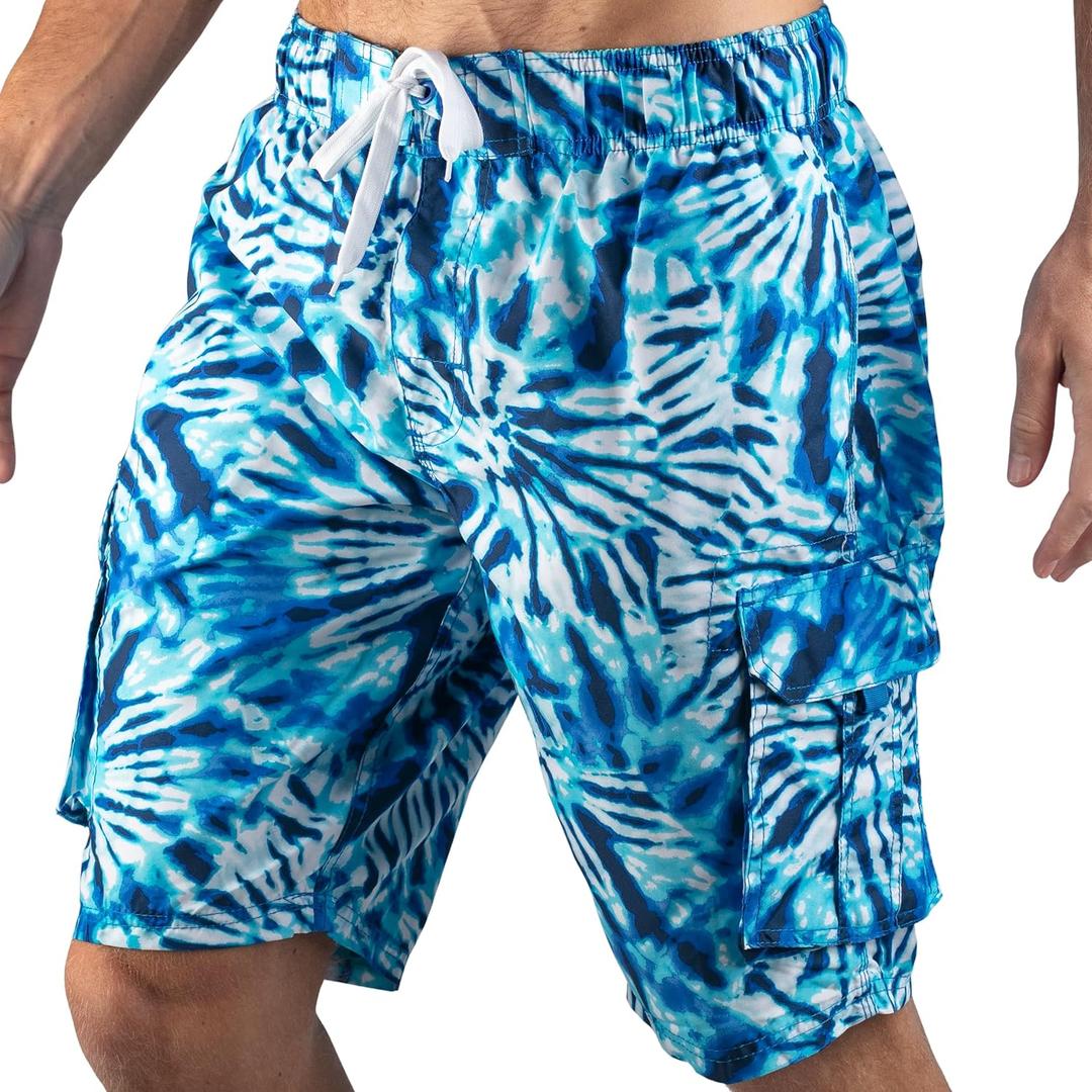 Kanu Surf Men's Flex Swim Trunks (Regular & Extended Sizes) (Medium)