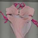 Blooming Jelly Womens Sexy 2 Piece Bikini Sets Cheeky High Cut Bathing Suit Color Block Textured U-Wire Swimsuits 2026, Medium, Pink