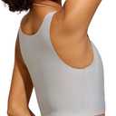 Chest Binder:- Female Transgender - FTM Binder Bra for Large Breast Women's Compression Top (Grey, XX-Large)