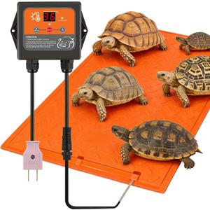 Tortoise Heating Mat 24.6 × 39.4” Waterproof &Temperature Control
