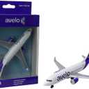 Daron Toy Airplane  Avelo Airlines  Die-Cast Metal Model 737 Plane with Plastic Parts and Rolling Wheels for Kids Ages 3+