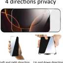 2 Pack for iPhone 13 Pro / 14/13 /16e 360 Degree Privacy Screen Protector Anti spy Tempered Glass Film Easy Installation Auto-Alignment Kit, Auto Dust-Elimination 6.1 inch