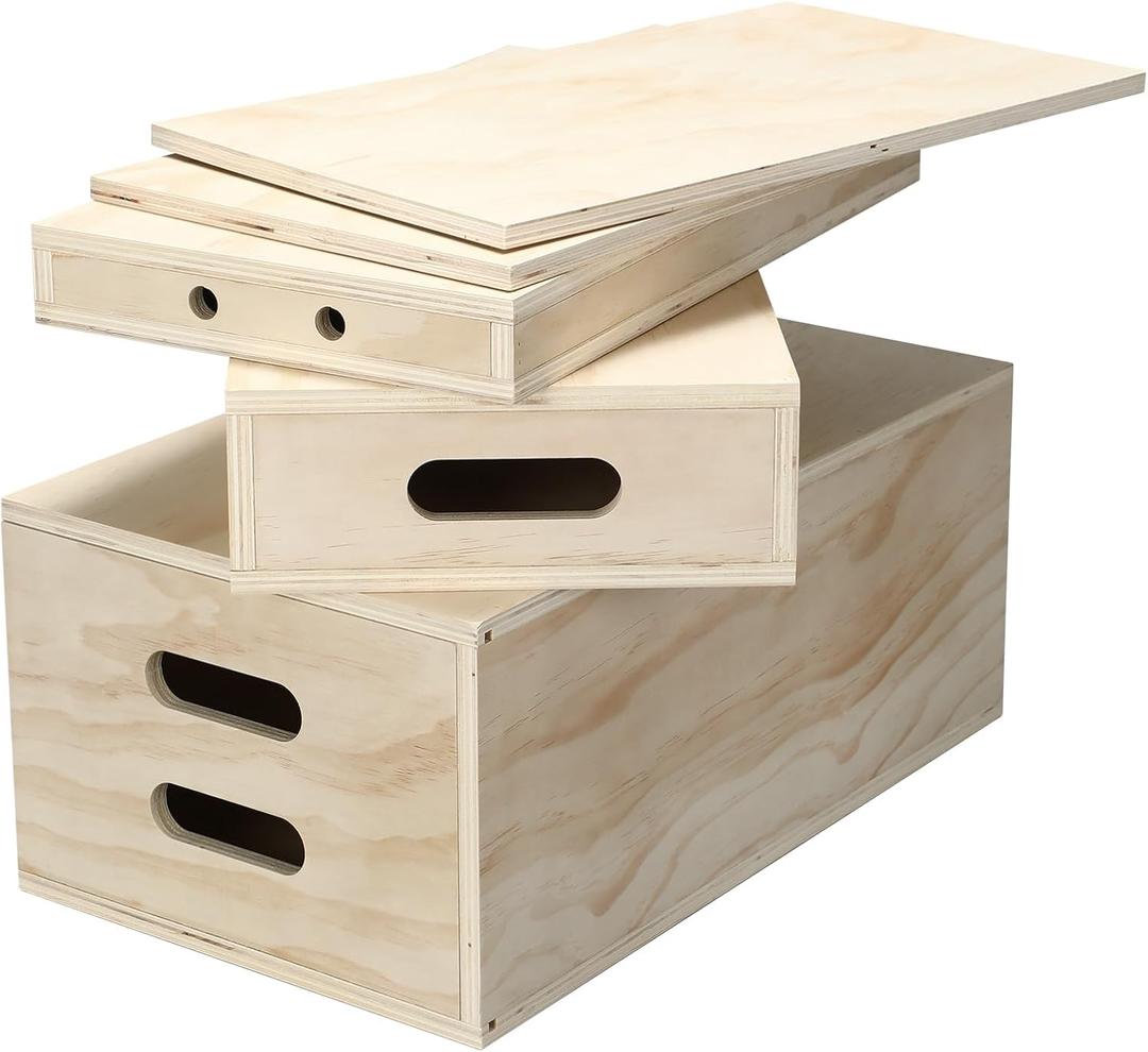 Novabright 5 Size Standard Apple Boxes for Photography, Wooden
Nesting Photography Studio Blocks, Magnetic Lid, Multifunctional, Adjusting Height, for Film Photo Shoots Photo Studio Film