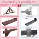Wooden Square Wedding Arch, 7.48FT Wood Arch Backdrop Stand, Wedding Arbor, Reusable