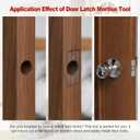 Door Latch Mortise Tool, Mortise Kit with Vertical Calibration Plate, Complete Door Latch Installation Kit for Fast, Clean, and Professional Mortising on 1-3/8" and 1-3/4" Doors