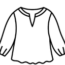 Hot Touch  Women Casual Chiffon Blouse Tops Loose V Neck Long Sleeve Blouse S