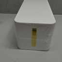 Cable Organizer Box Set of Three, Power Cover Cord Holder Surge Protector for Desk (White)