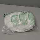 Seematn 10 Pcs Baby Muslin Bibs for Unisex Girls & Boys Drool Bibs Bandana Ruffle Soft Cotton for Newborn Infants Toddlers(White)