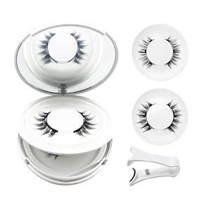 Magnetic Eyelashes with Applicator, Magnetic Eyelashes Natural Look, Reusable Magnet Lashes No Glue Needed Soft Lashes Kit(Natural+Simple)
